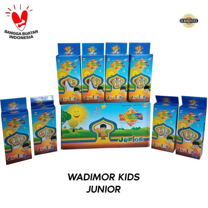 Sarung Anak Wadimor Hitam Polos Bergaris (ADA 2 SAMBUNGAN JAHITAN)