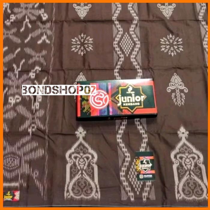 SARUNG ANAK MANGGA JUNIOR KEMBANG HITAM / SARUNG ANAK ANAK KATUN / SARUNG ANAK SD SMP