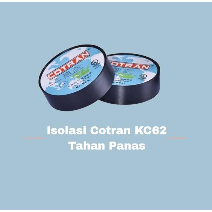 ISOLASI COTRAN KC-62 TAHAN PANAS/ISOLASI HITAM LISTRIK