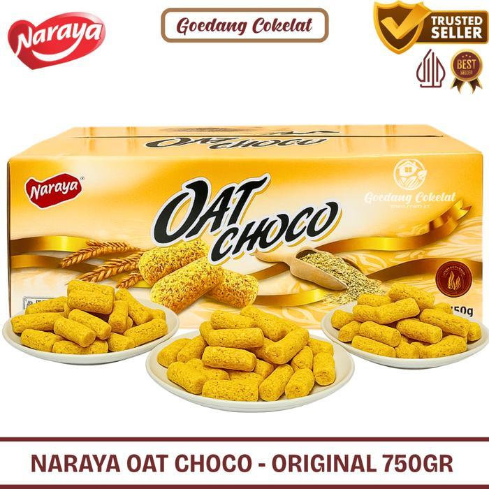 Naraya Oat Choco Original Kemasan Box Besar 750g / Oat Sereal Gandum Snack Sehat Diet