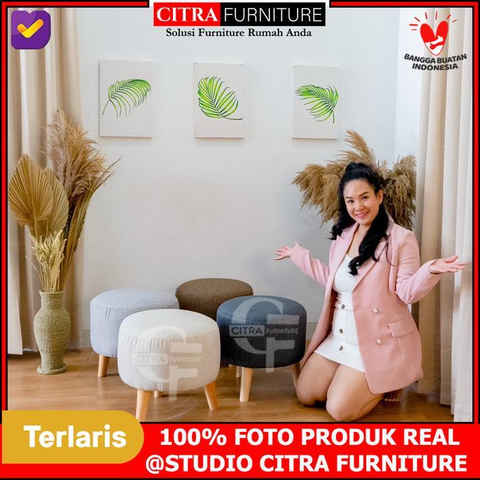 Sofa Kecil Puff Stools Bulat - Nevada Series
