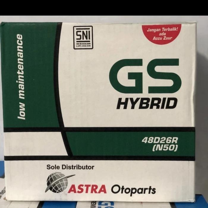 Aki Gs Astra Hybrid N50 50 Amper 48D26R