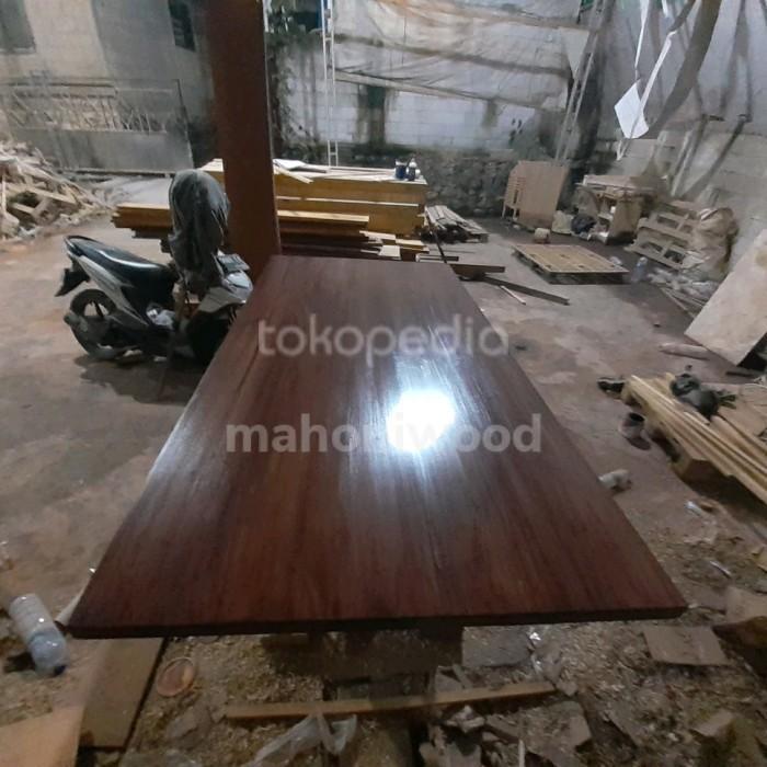 Top Table Meja Kayu Mahoni 140X70X3Cm