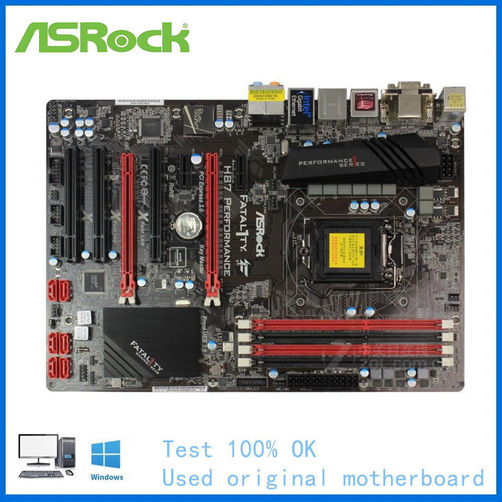 For ASRock H87 PERFORMANCE Computer USB3.0 SATAIII Motherboard LGA 1150 DDR3 H87 Desktop Mainboard U