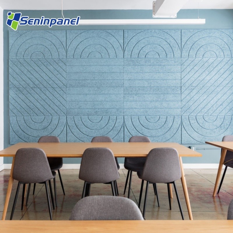 Seninpanel Eco-friendly Recyclable Material Decorative Acoustic Panel Polyester Fiber Acoustic Panel