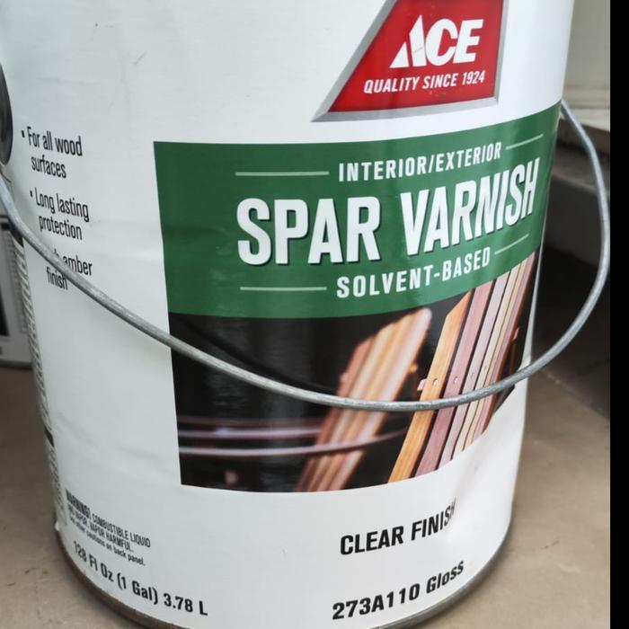 SPAR VARNISH Cat Pengkilap kayu/Poles kayu Oil Gloss Made in Amerika 3,78 liter