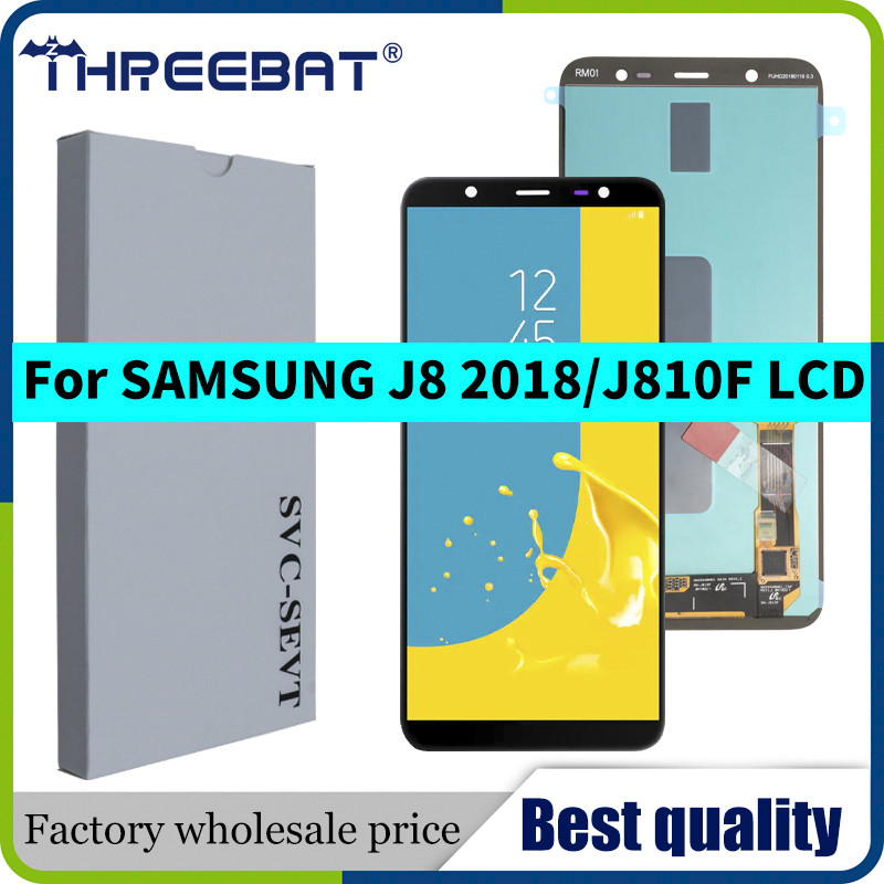 6.0'' SUPER AMOLED LCD for SAMSUNG J8 2018 Display Touch Screen Replacement For Samsung J810 J810F S