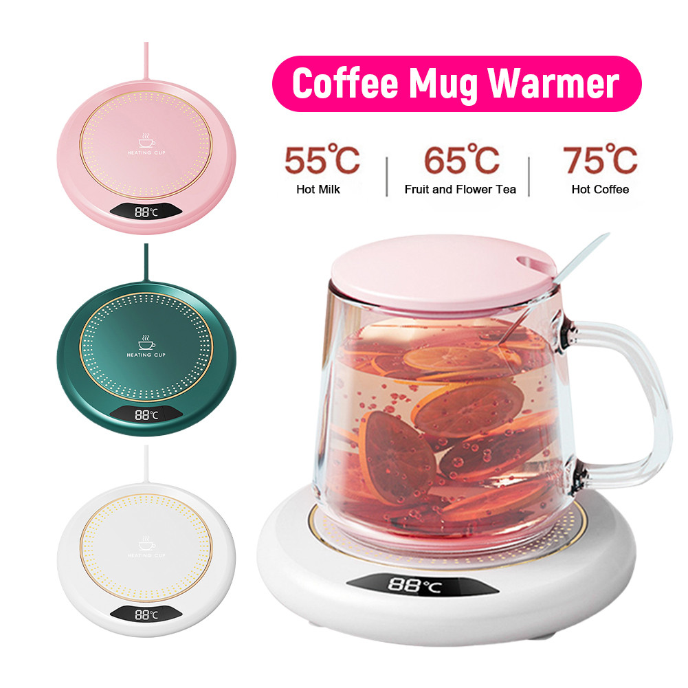 Coffee Mug Warmer 3 Temperature Setting Electric Coffee Warmer Heating Plate Portable Cup Warmer For