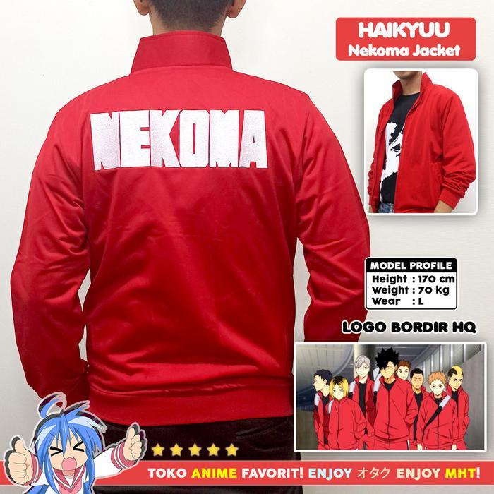 Bisa Gosend Jaket Anime Haikyuu Nekoma Kostum Cosplay