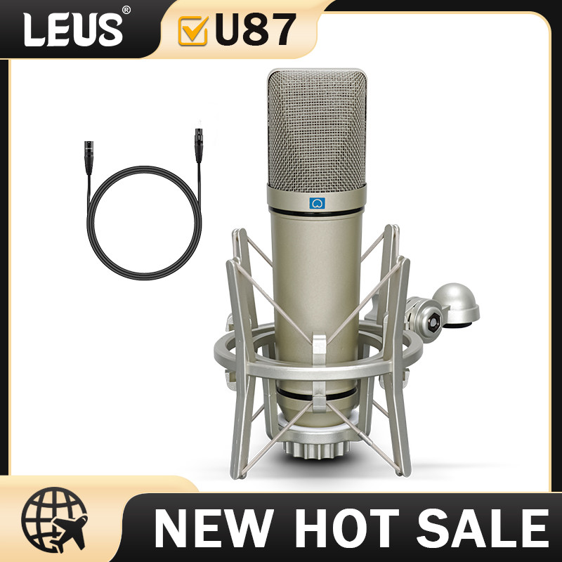 Leus U87 Ai Xlr Condenser Microphone Professional Cardioid Studio Mic For Recording Podcasting Voice