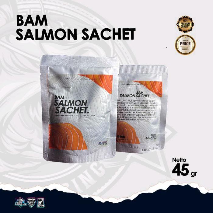 Bam Salmon Sachet Adun Mancing 45gr Cocok untuk tambahan umpan pancing Umpan