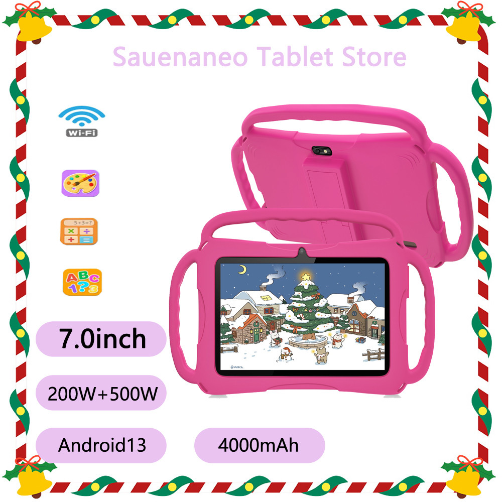 2024 New 5G Wifi Children'S Tablet 4Gb Ram 64Gb Rom Portable Tablet Quad Core Dual Ca 4000Mah