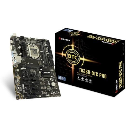 MOBO BIOSTAR TB360-BTC PRO 12 SLOT MINING PAKET PROC+RAM