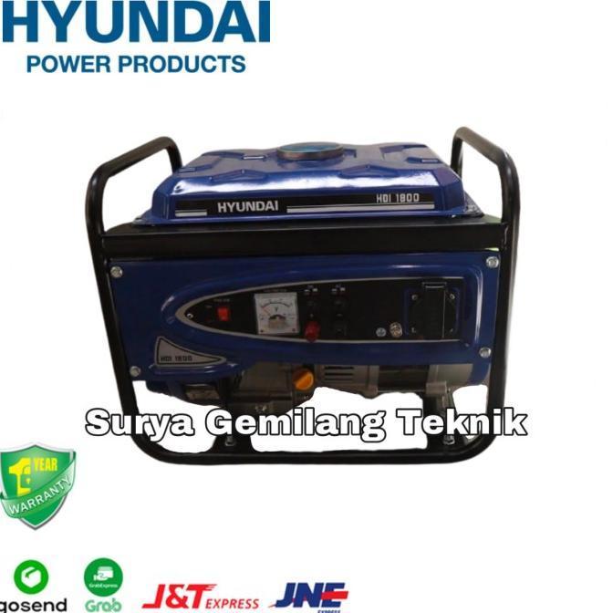ready Genset Hyundai Mini 1.000 watt / HDI 1800 Generator Listrik Bensin murah