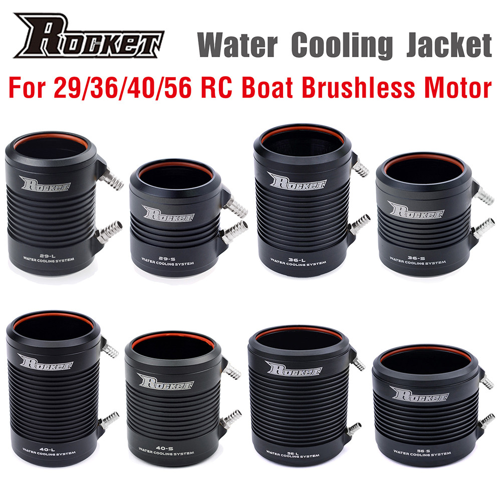 Rocket Aluminum 29 36 40 56 Water Cooling Jacket Cover For Rc Boat Brushless Motor
