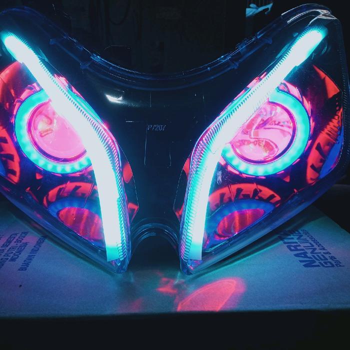 Reflektor Lampu Depan Honda Vario 110 Karbu Projie Hi Low Alis Kabel Motor