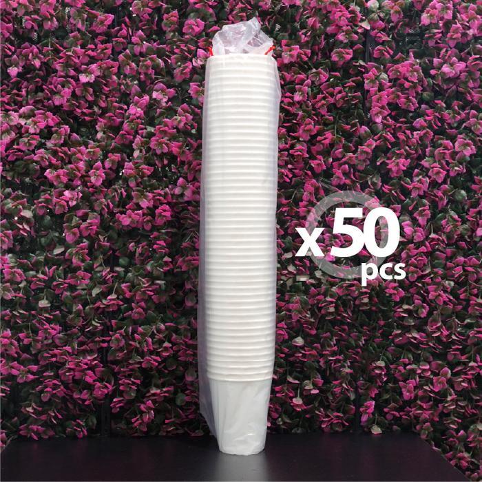 mhej- Pak Isi 50 Pcs - Paper Cup 12 Oz Cold - Paper Cup 12Oz - Gelas Kertas
