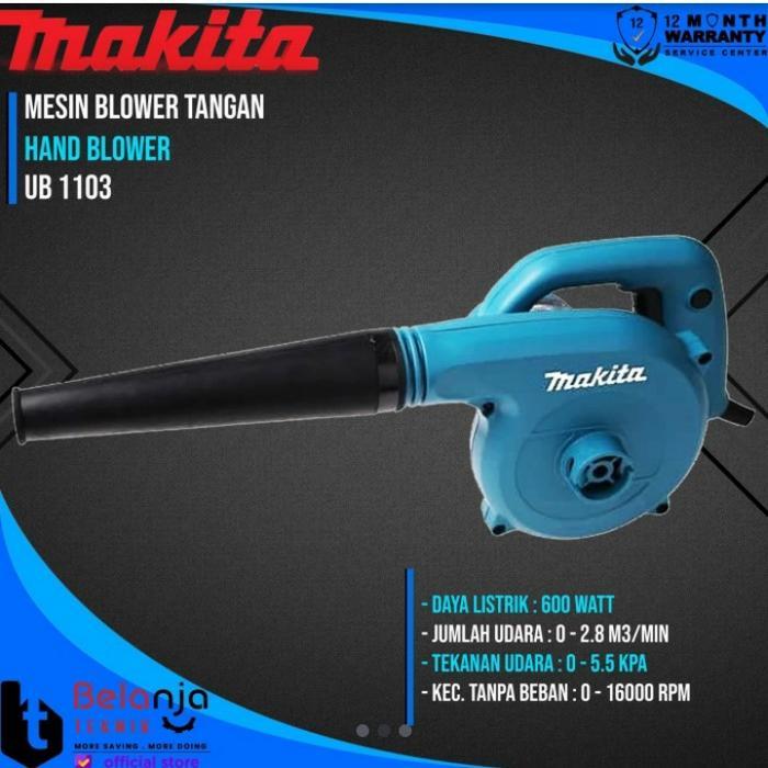 Makita Mesin Blower Tangan Ub 1103 Hand Blower 600 Watt Ub1103 Jepang