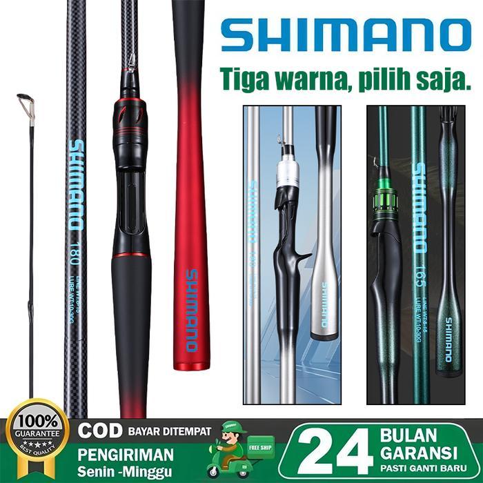 SHIMANO Joran M Ultralight Pasifik Joran Pancing Ukuran 1.65M-2.1M Fishing Rod High Carbon Spinning