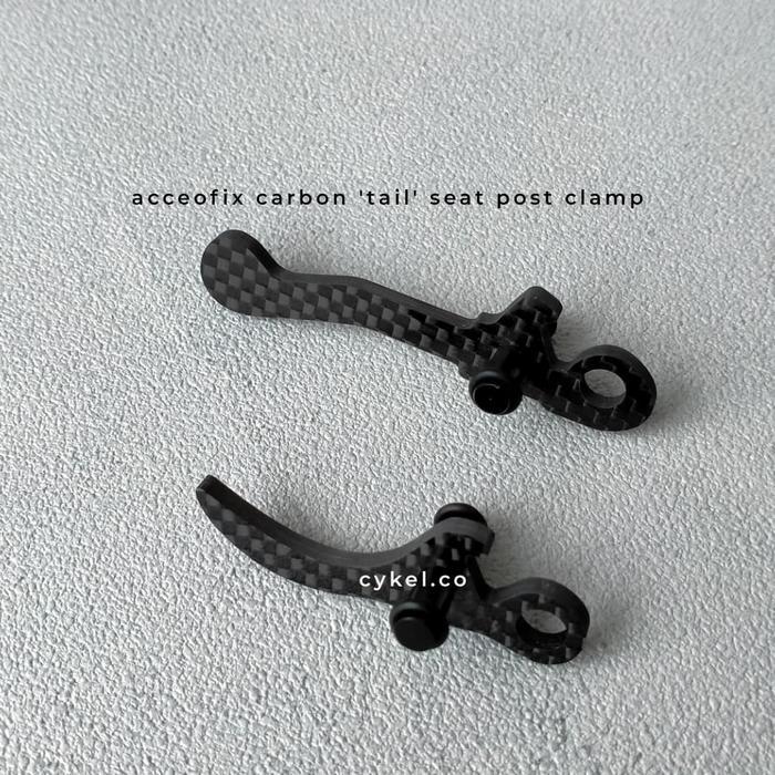 aceoffix carbon seat clamp tail for brompt