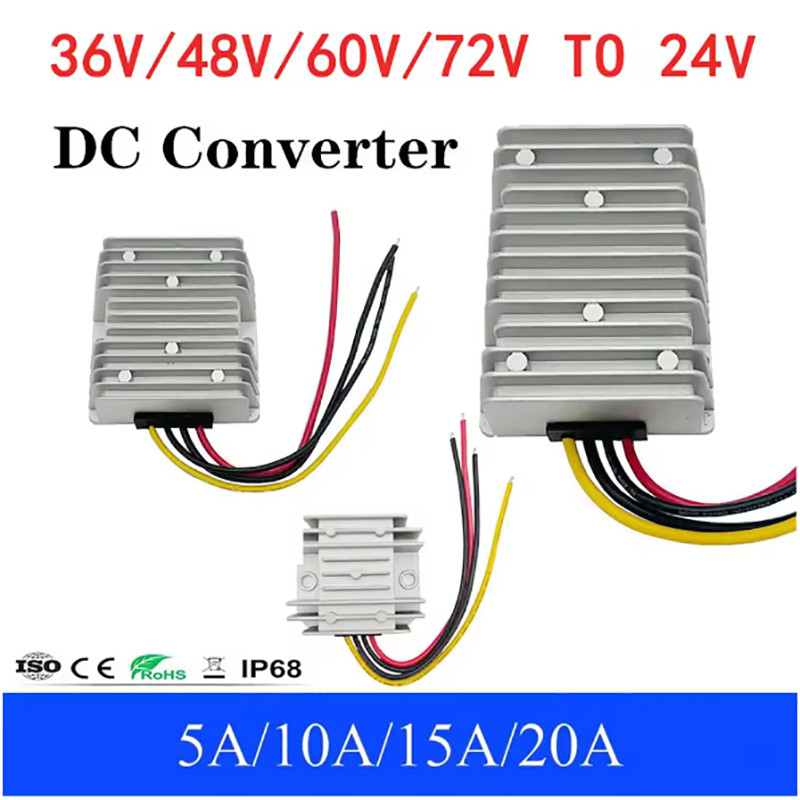 36V 48V 60V 72V 30-90V To 24V 5A 10A 15A 20A Dc Dc Converter Step Down Voltage Regulator Transformer