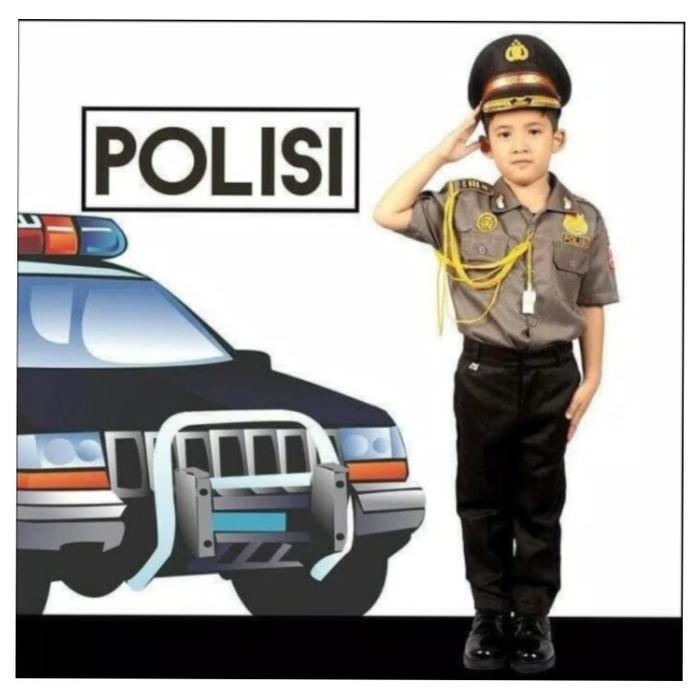 Baju Seragam Profesi Anak Laki Polisi Merk Kijang
