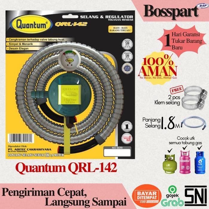 Quantum Regulator Selang Gas Qrl-042 / Qrl-142 / Qrl-042 / Regulator Gas Quantum / Selang Gas