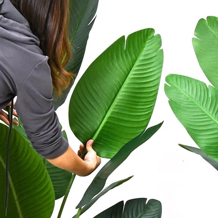 Daun pisang artificial daun pisang jumbo bunga pelastik tidak termasuk vas Plastik