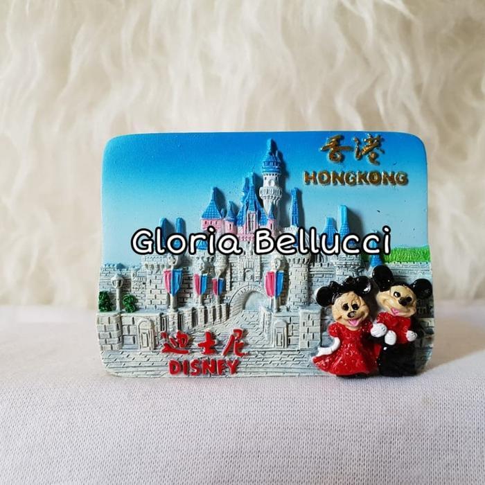 SOUVENIR MAGNET KULKAS HONGKONG DISNEYLAND CHINA