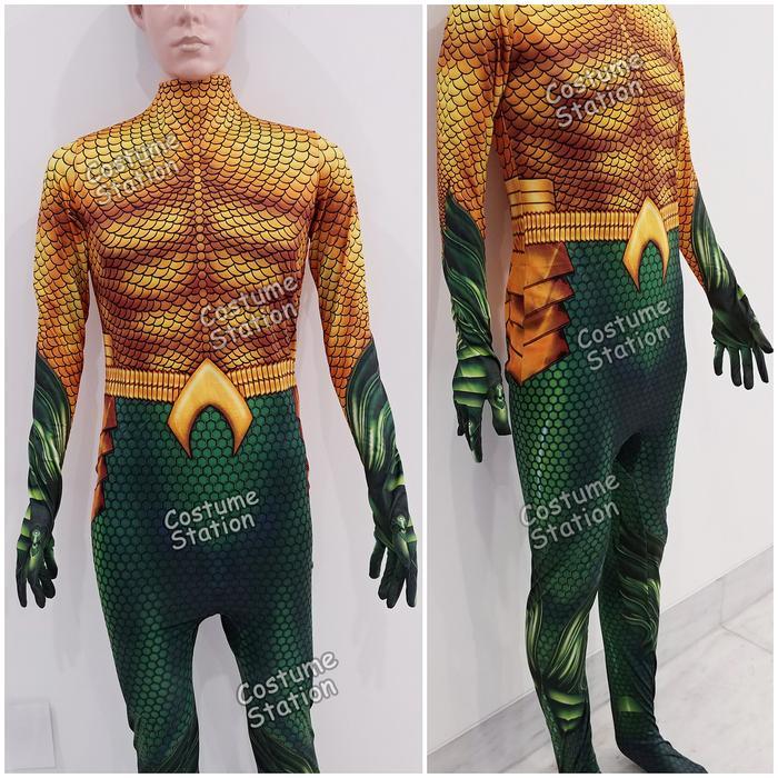 Terbagus Kostum Aquaman / Costume Superhero Justice League Pria Dewasa Terlaris