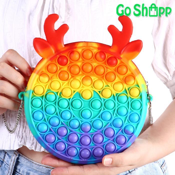 m8v6- Tas Selempang Sling Bag Pop It Anak Besar Viral Karakter Lucu Terbaru Jl08