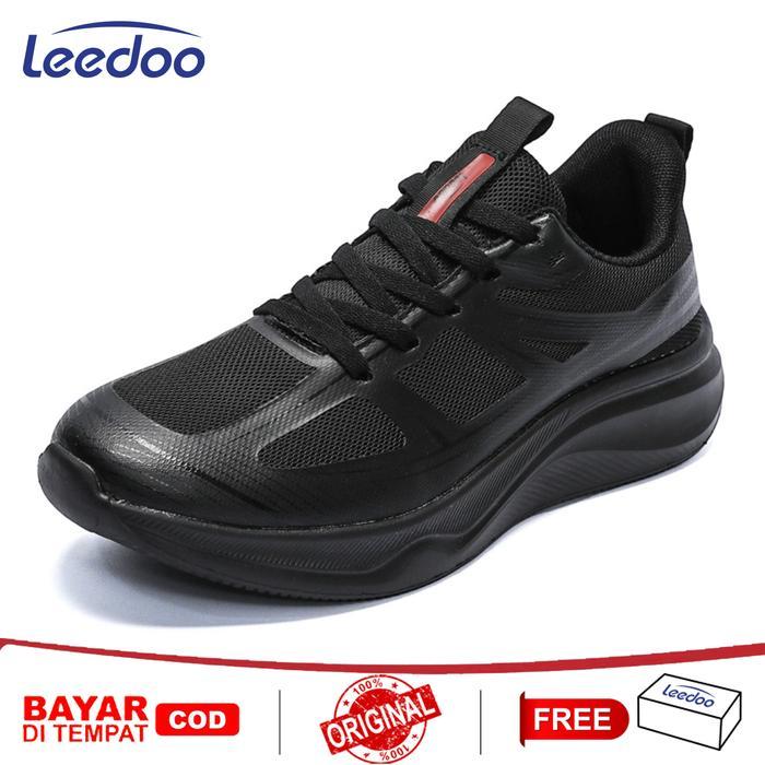 Eiger - Sepatu Pria Casual Sepatu Sneakers Cowok Sepatu Jogging Nyaman Hitam Sepatu Kerja Antiselip