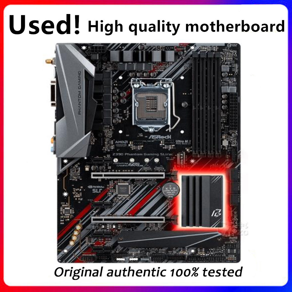 For ASRock Z390 Phantom Gaming SLI /ac Desktop Motherboard DDR4 LGA 1151 Original Used Mainboard