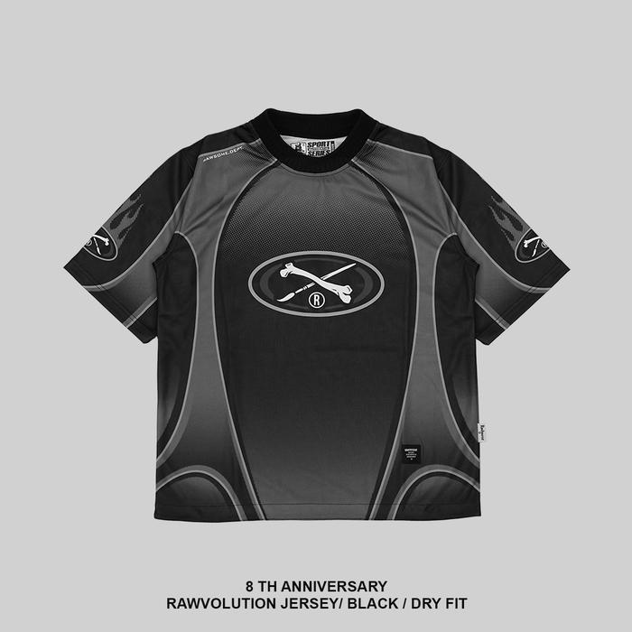 RAWTYPE RIOT RAWVOLUTION JERSEY - BLACK