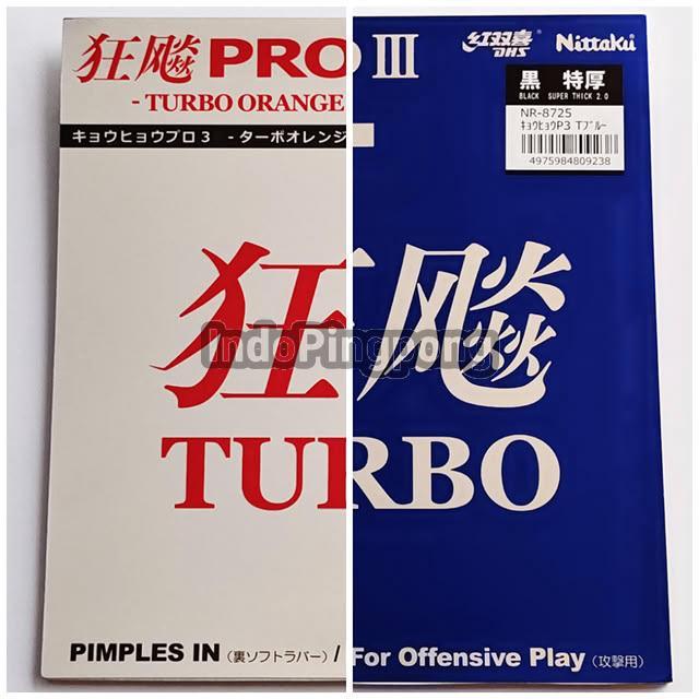 Nittaku Hurricane Pro III Turbo Blue Orange DHS H3 3