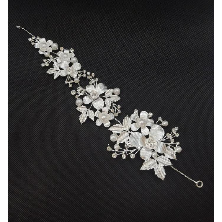 Terlaris Tempelan kawat lemtur mutiara /hiasan kepala aksesoris hijab SALE