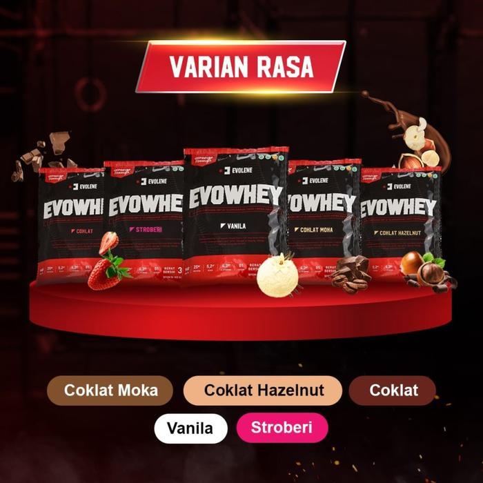 veri- Evolene Evowhey Whey Protein Concentrate With Isolate 1750 Gram - 50 Sachet Suplemen