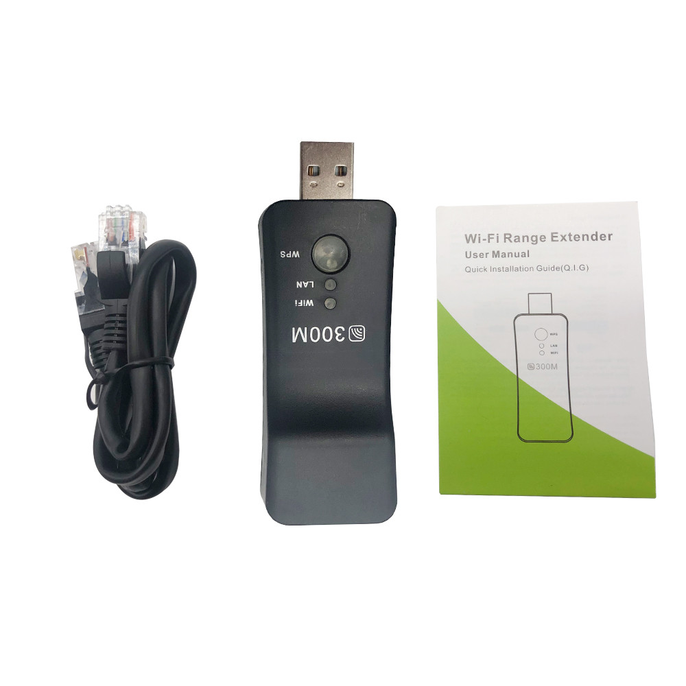 TERBARU Wireless USB Universal 300Mbps Smart TV Wifi Repeater Adapter TV Sticks Ethernet Network Rep