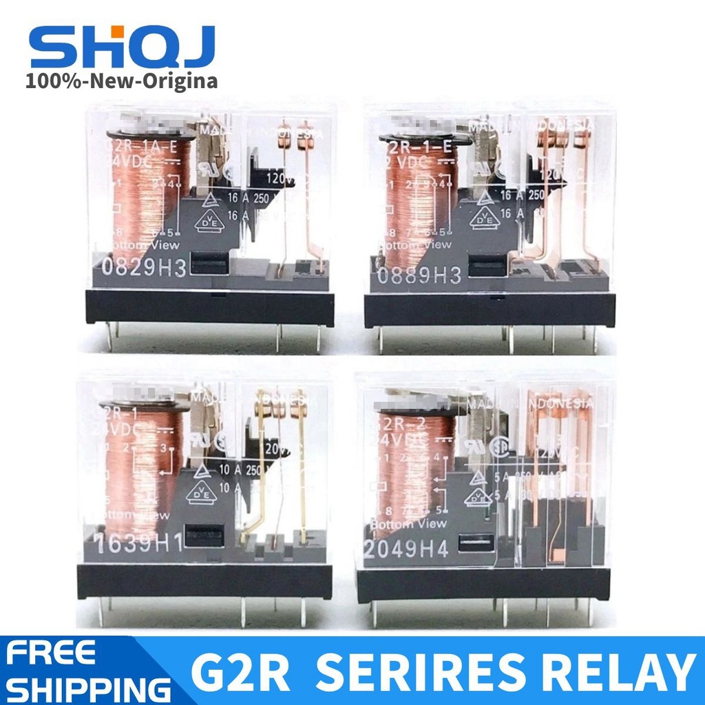 10PCS RELAY G2R-1-E 24VDC G2R-2 G2R-1 G2R-1A-E 12V 24V 110V 230V G2R