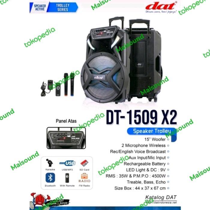 Speaker Portable Dat 1509 X2 15 Inch Dat Dt1509 X2 15Inch Ori Dt1509X2 Original