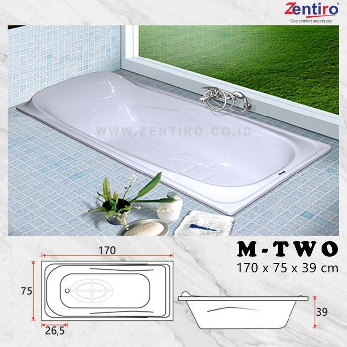 BATHTUB LONG MARBLE BATHTUB ONYX 170 ZENTIRO M-TWO