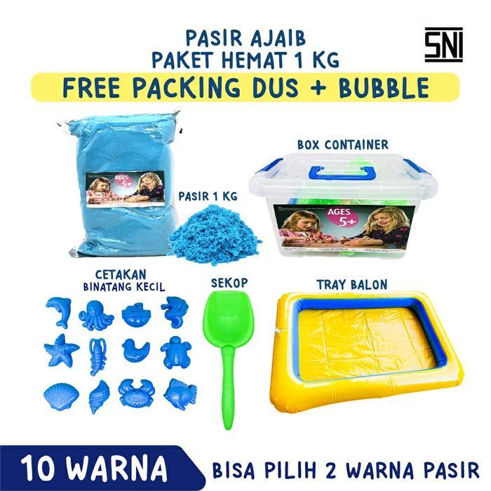 Mainan Pasir Ajaib 1Kg (Komplit) / Refil Pasir 1Kg / Mainan Pasir Ajaib 1Kg / Refil Pasir 1Kg