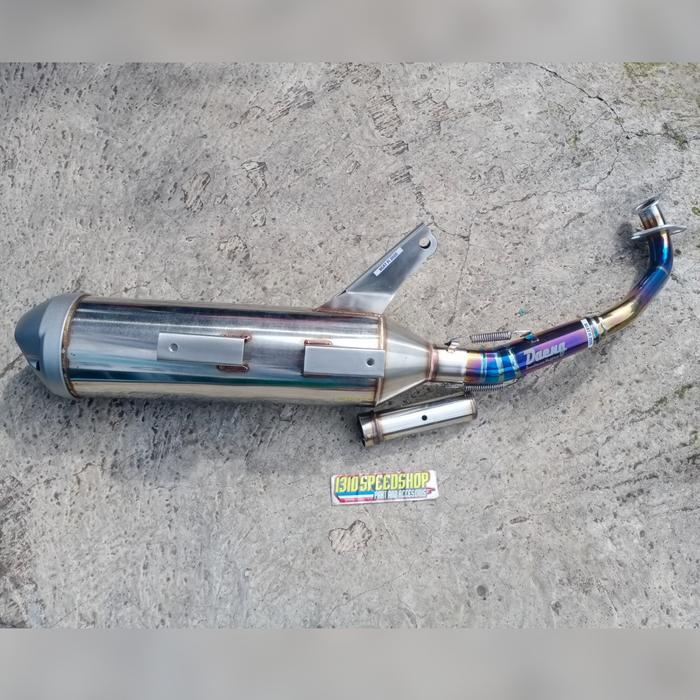 Limited Knalpot Daeng Tsukigi Leheran Twotone Beat Fi 2020/Genio Terlaris