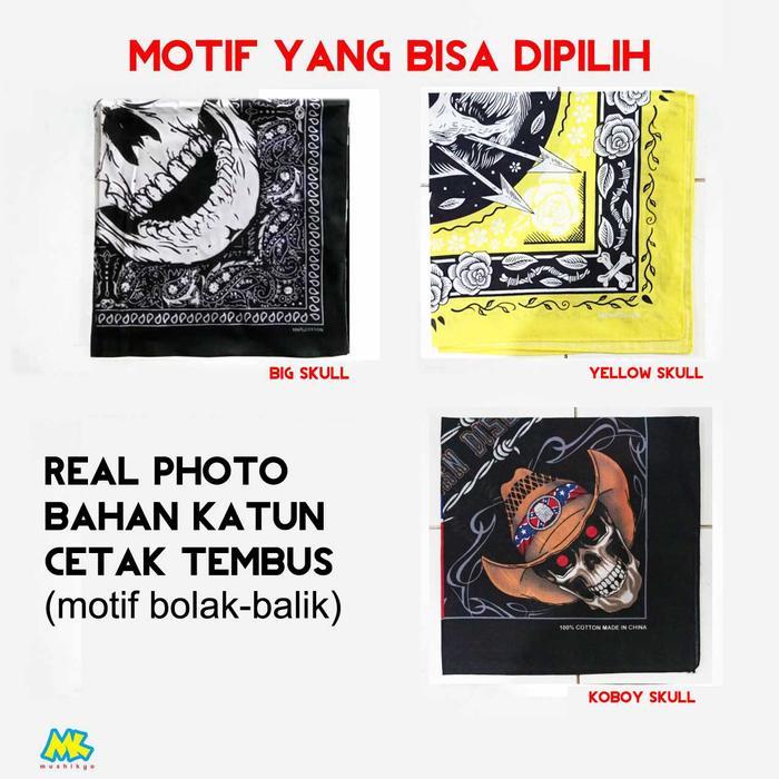 BANDANA TENGKORAK SKULL SLAYER BIKER SCARF - KATUN