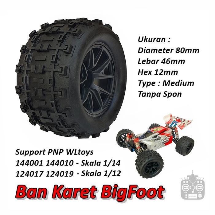 Ban Karet BigFoot OffRoad Wltoys Smax HBX RC Car Hobby