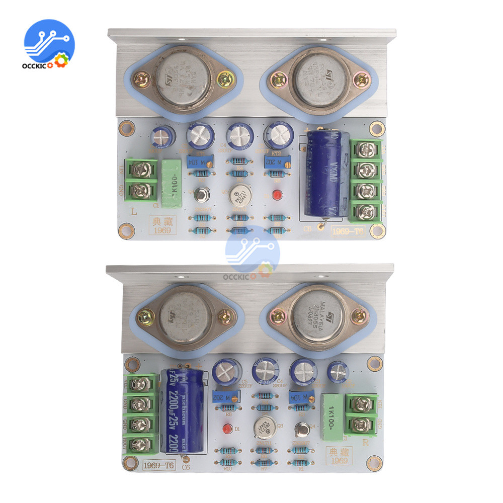 Hifi JLH 1969 Amplifier Audio Class A Power Amplifier Board Stereo High Quality For 3-8 inch Full Ra