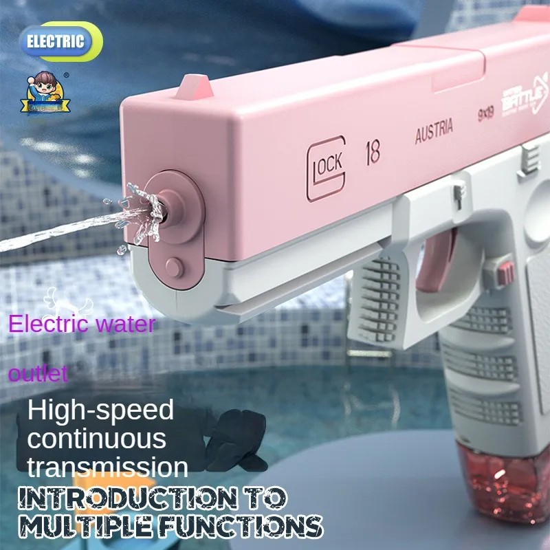 Electric Continuous Firing Water Gun Summer Outdoor Beach Children's Water Toy Water Gun Fighting Ga