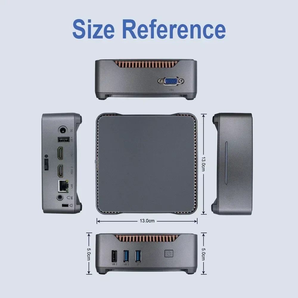 GK3V PRO N5105/N5095/J4125 PLUS N95/N100 Windows 11 PRO Mini PC DDR4 8GB 16GB 1000M VGA Dual HD Trip