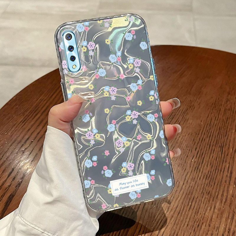 Casing Hp VIVO S1 VIVO S1 Pro Case Casing Pola Bunga kecil layar penuh HP Kasing Kasus ponsel transp