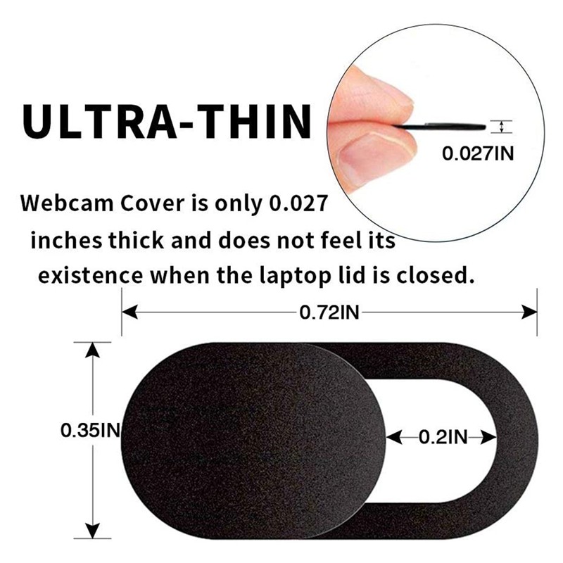 Laptop Webcam Cover Slide 12 Pack, Ultra Thin Laptop Camera Cover